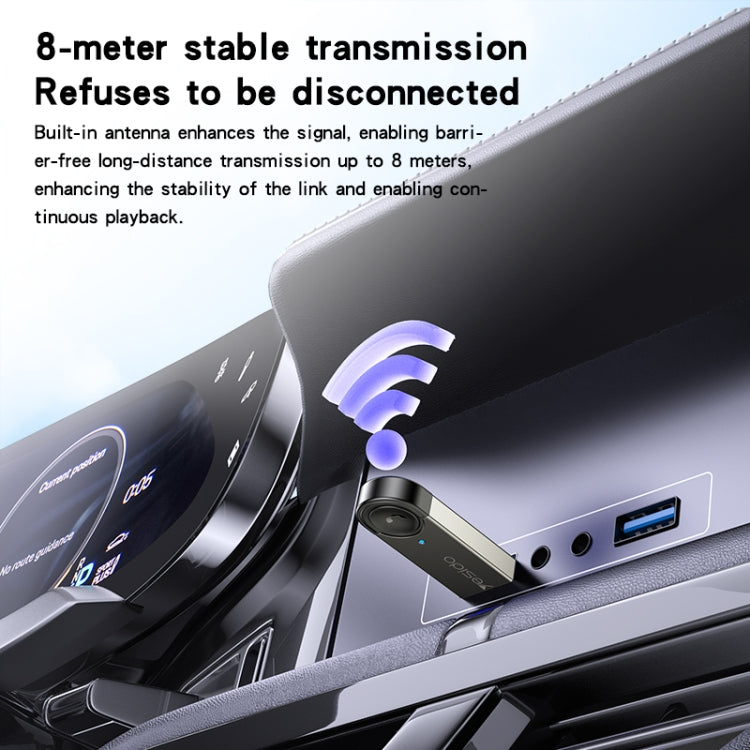 Yesido YAU81 USB Wireless Audio Adapter Car Bluetooth Receiver - Bluetooth Adapters by Yesido | Online Shopping UK | buy2fix