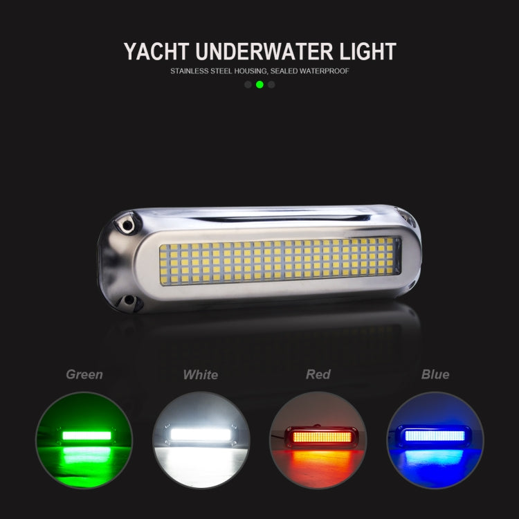 Ship / Yacht 10-30V 120LEDs Waterproof Stainless Steel Underwater Light (Blue Light) - Marine Accessories & Parts by buy2fix | Online Shopping UK | buy2fix