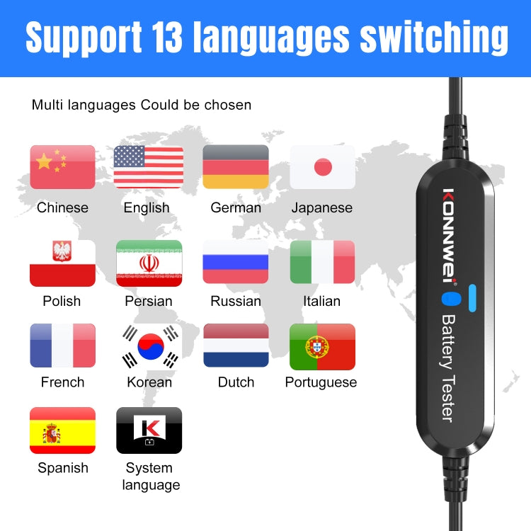 KONNWEI BK100 X431 BST360 Car Bluetooth Battery Tester (Black) - Electronic Test by KONNWEI | Online Shopping UK | buy2fix