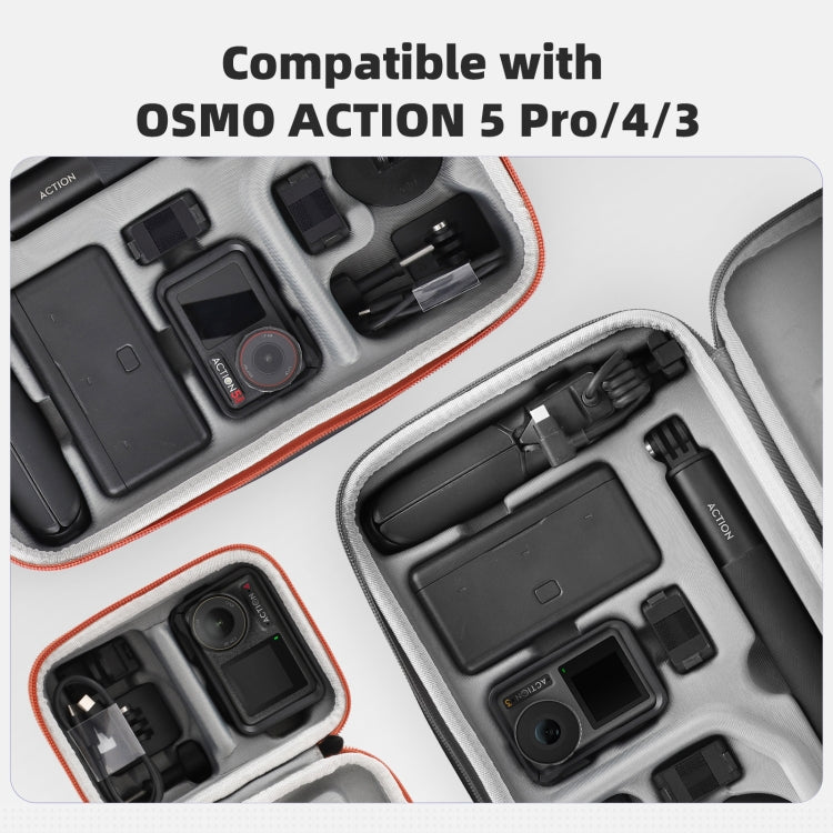 For DJI Osmo Action 5 Pro / 4 / 3 Sunnylife Portable Carrying Case Mini Standard Combo Bag (Black) - Case & Bags by Sunnylife | Online Shopping UK | buy2fix