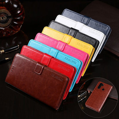 For Blackview A80 Plus idewei Crazy Horse Texture Horizontal Flip Leather Case with Holder & Card Slots & Wallet(Rose Red) - More Brand by idewei | Online Shopping UK | buy2fix