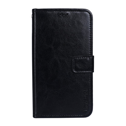 For Nokia 1.4 idewei Crazy Horse Texture Horizontal Flip Leather Case with Holder & Card Slots & Wallet(Black) - Nokia Cases by idewei | Online Shopping UK | buy2fix