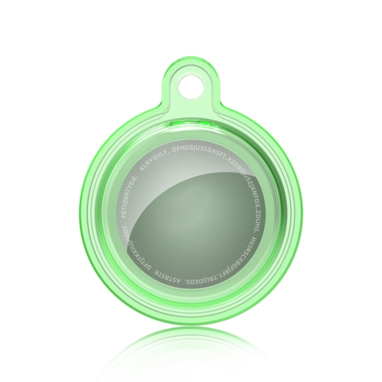 All-inclusive Clear Crystal Shockproof Protective Cover Case with Keychain Hook Loop For AirTag(Green) - Key Chain Series by MOMAX | Online Shopping UK | buy2fix