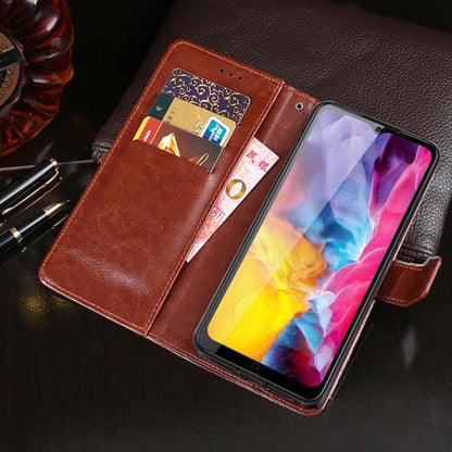 For Oukitel C23 Pro idewei Crazy Horse Texture Horizontal Flip Leather Case with Holder & Card Slots & Wallet(White) - More Brand by idewei | Online Shopping UK | buy2fix