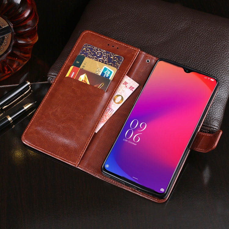 For Doogee X95 / X95 Pro idewei Crazy Horse Texture Horizontal Flip Leather Case with Holder & Card Slots & Wallet(Brown) - More Brand by idewei | Online Shopping UK | buy2fix