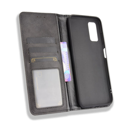 For Blackview A90 Magnetic Buckle Retro Crazy Horse Texture Horizontal Flip Leather Case with Holder & Card Slots & Photo Frame(Black) - More Brand by buy2fix | Online Shopping UK | buy2fix