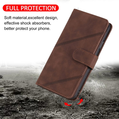 For Xiaomi Redmi Note 7 Skin Feel Business Horizontal Flip PU Leather Case with Holder & Multi-Card Slots & Wallet & Lanyard & Photo Frame(Brown) - Xiaomi Cases by buy2fix | Online Shopping UK | buy2fix