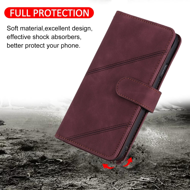 For Xiaomi Redmi Note 9 Skin Feel Business Horizontal Flip PU Leather Case with Holder & Multi-Card Slots & Wallet & Lanyard & Photo Frame(Red) - Xiaomi Cases by buy2fix | Online Shopping UK | buy2fix