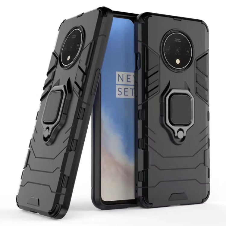 For OnePlus 7T Shockproof PC + TPU Case with Magnetic Ring Holder(Black) - OnePlus Cases by buy2fix | Online Shopping UK | buy2fix