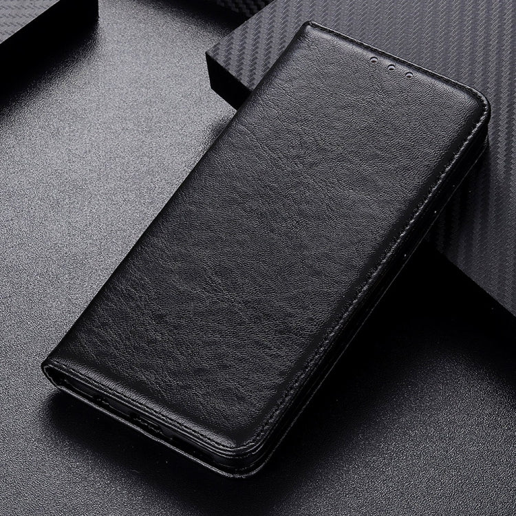 For OnePlus Nord 2 5G Magnetic Crazy Horse Texture Horizontal Flip Leather Case with Holder & Card Slots & Wallet(Black) - OnePlus Cases by buy2fix | Online Shopping UK | buy2fix