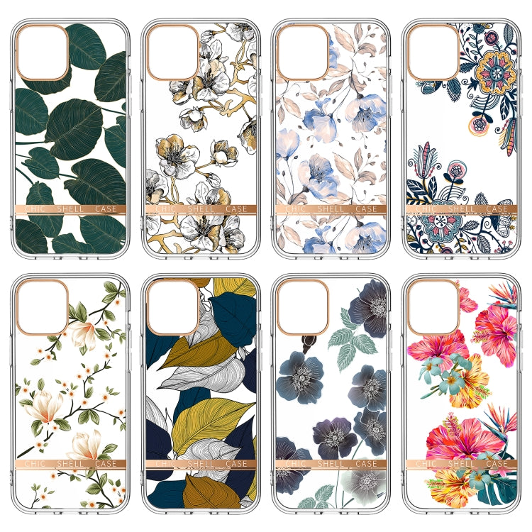 For iPhone 11 Pro High Translucent Electroplating Flower Pattern TPU + PC Shockproof Case (Magnolia) - iPhone 11 Pro Cases by buy2fix | Online Shopping UK | buy2fix