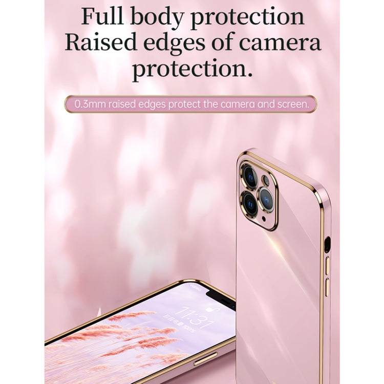 For iPhone 11 XINLI Straight 6D Plating Gold Edge TPU Shockproof Case with Ring Holder (Black) - iPhone 11 Cases by XINLI | Online Shopping UK | buy2fix