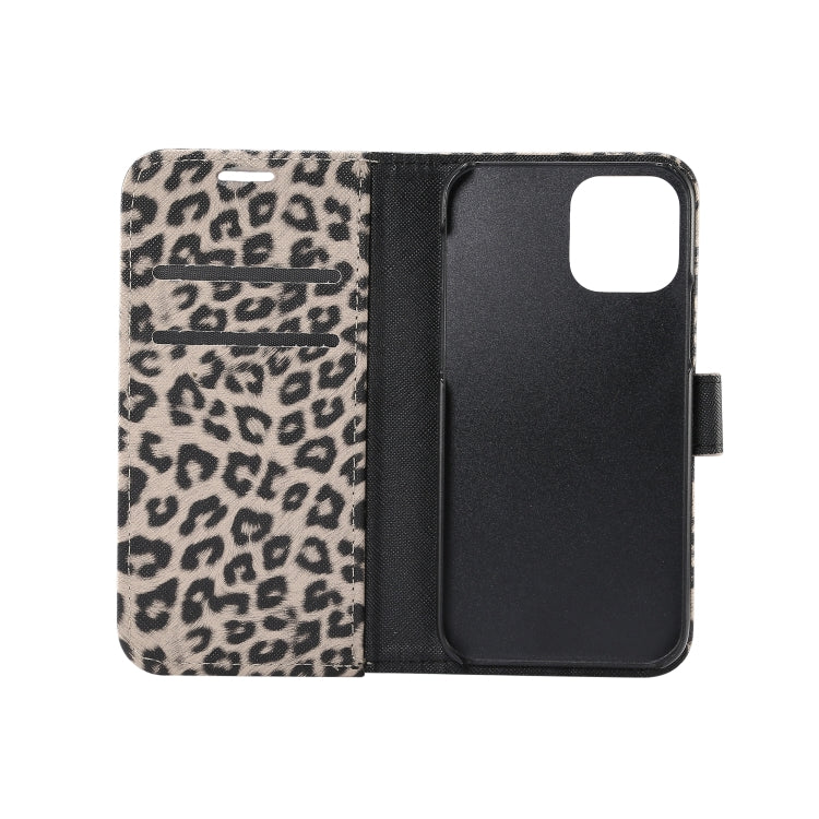 For iPhone 13 Leopard Pattern Horizontal Flip PC + PU Leather Case with Holder & Card Slots & Wallet(Brown) - iPhone 13 Cases by buy2fix | Online Shopping UK | buy2fix