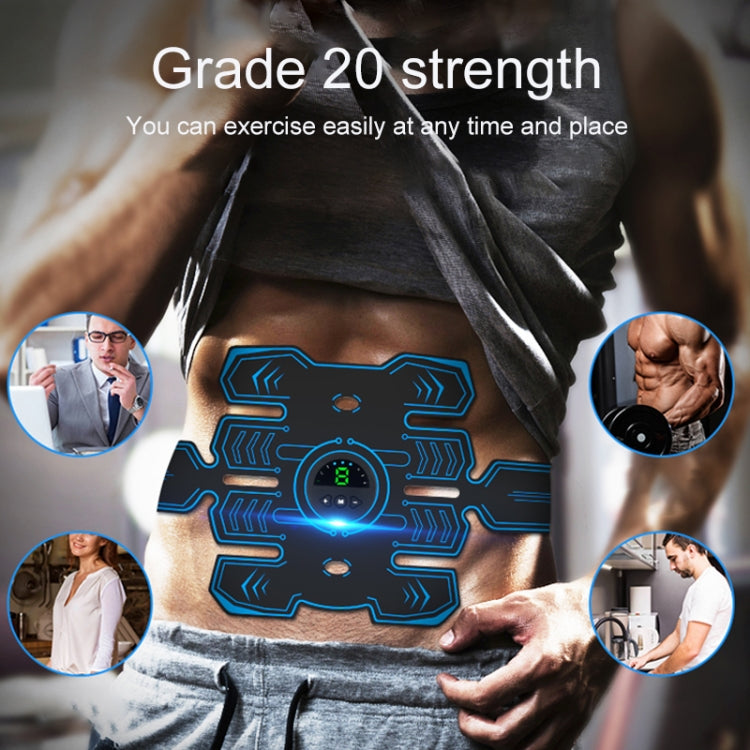 Q88Q USB Charging Abdominal Muscle Sticker Abdominal Muscle Trainer with LED Digital Display, Single Arm Muscle Sticker - Fitness Equipments by buy2fix | Online Shopping UK | buy2fix