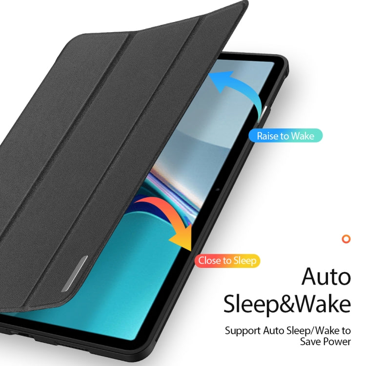 For Huawei MatePad 11 2021 DUX DUCIS Domo Series Horizontal Flip Magnetic PU Leather Case with Three-folding Holder(Black) - Huawei by DUX DUCIS | Online Shopping UK | buy2fix