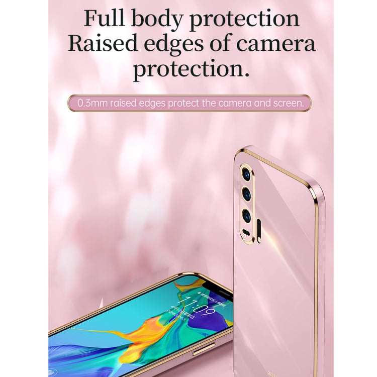 For Honor 20 Pro XINLI Straight Edge 6D Electroplate TPU Phone Case(White) - Honor Cases by XINLI | Online Shopping UK | buy2fix