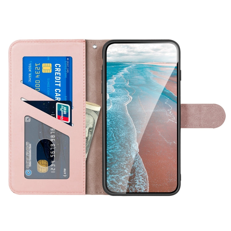 For Xiaomi Redmi Note 9 Sika Deer Embossing Pattern Horizontal Flip PU Leather Case with Holder & Card Slot & Wallet & Photo Frame(Rose Gold) - Xiaomi Cases by buy2fix | Online Shopping UK | buy2fix