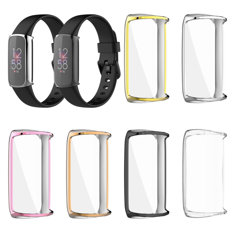 For Fitbit Luxe Full Coverage TPU Electroplating Protective Case Cover(Silver) - Watch Cases by buy2fix | Online Shopping UK | buy2fix