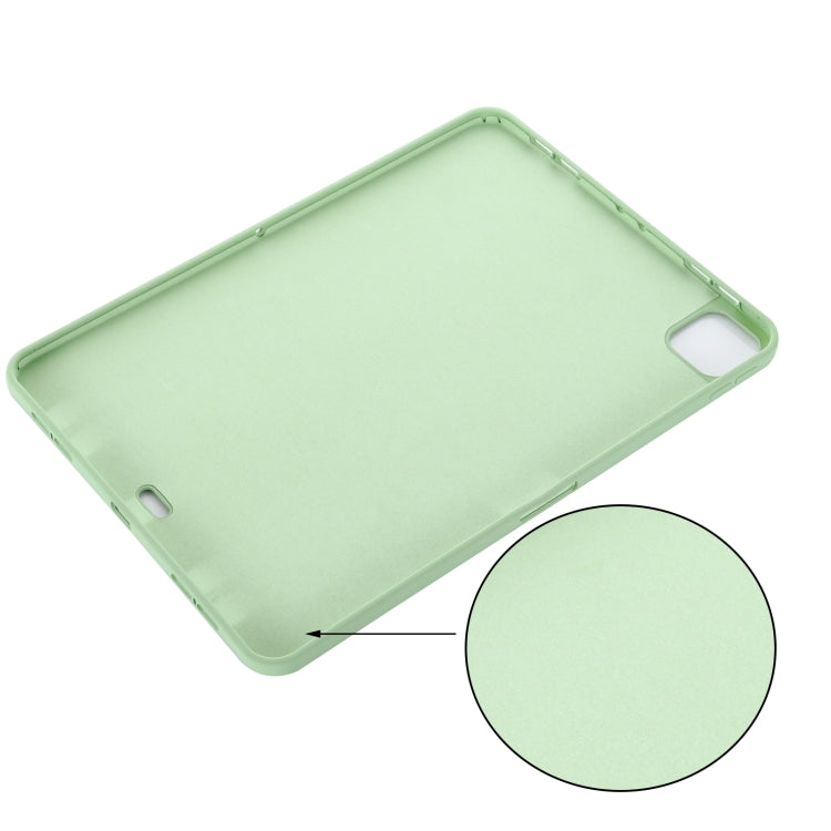 For iPad Pro 11 2022 / 2021 Pure Color Liquid Silicone Shockproof Full Coverage Tablet Case(Green) - iPad Pro 11 (2022/2021) Cases by buy2fix | Online Shopping UK | buy2fix