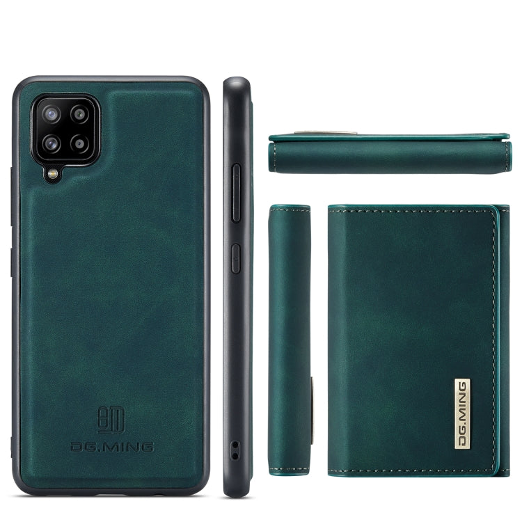 For Samsung Galaxy A42 5G DG.MING M1 Series 3-Fold Multi Card Wallet  Back Cover Shockproof Case with Holder Function(Green) - Galaxy Phone Cases by DG.MING | Online Shopping UK | buy2fix