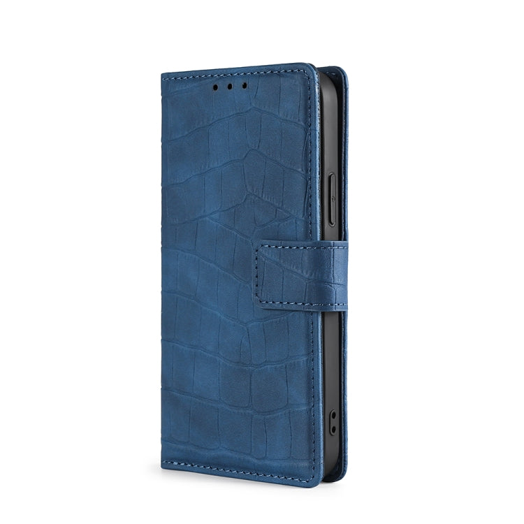 For Huawei P30 Skin Feel Crocodile Texture Magnetic Clasp Horizontal Flip PU Leather Case with Holder & Card Slots & Wallet(Blue) - Huawei Cases by buy2fix | Online Shopping UK | buy2fix