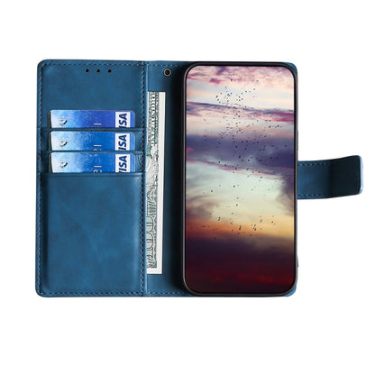 For Huawei P30 Skin Feel Crocodile Texture Magnetic Clasp Horizontal Flip PU Leather Case with Holder & Card Slots & Wallet(Blue) - Huawei Cases by buy2fix | Online Shopping UK | buy2fix