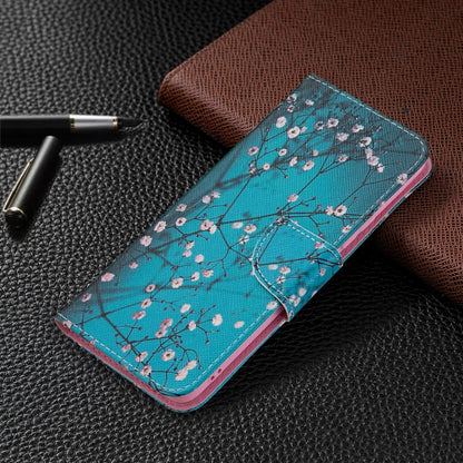 For OPPO Realme 8 / Realme 8 Pro Colored Drawing Pattern Horizontal Flip Leather Case with Holder & Card Slots & Wallet(Plum Blossom) - Realme Cases by buy2fix | Online Shopping UK | buy2fix