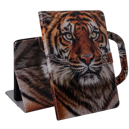 For iPad 10.2 / 10.5 / Air 2019 3D Colored Drawing Horizontal Flip Leather Case with Holder & Card Slot & Wallet & Handle(Siberian Tiger) - iPad Air (2019) Cases by buy2fix | Online Shopping UK | buy2fix