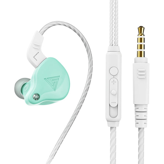 QKZ AK6-X 3.5mm In-Ear Wired Subwoofer Sports Earphone with Microphone, Cable Length: About 1.2m(Apple Green) - In Ear Wired Earphone by QKZ | Online Shopping UK | buy2fix