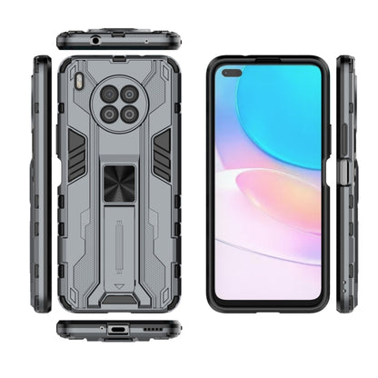 For Huawei nova 8i Supersonic PC + TPU Shock-proof Protective Case with Holder(Grey) - Huawei Cases by buy2fix | Online Shopping UK | buy2fix