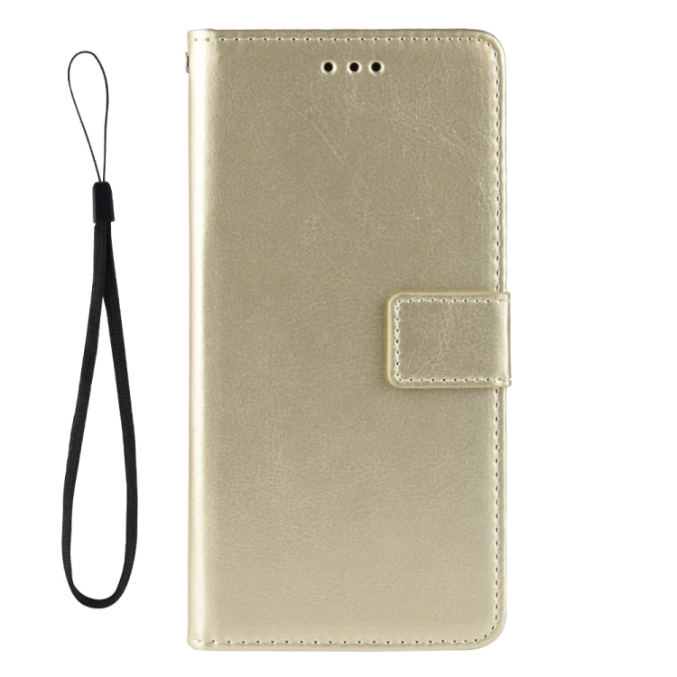 For OnePlus Nord 2 5G Crazy Horse Texture Horizontal Flip Leather Case with Holder & Card Slots & Lanyard(Gold) - OnePlus Cases by buy2fix | Online Shopping UK | buy2fix