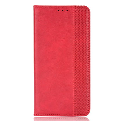 For Ulefone Armor 11 5G / Armor 11T 5G Magnetic Buckle Retro Crazy Horse Texture Horizontal Flip Leather Case with Holder & Card Slots & Photo Frame(Red) - More Brand by buy2fix | Online Shopping UK | buy2fix