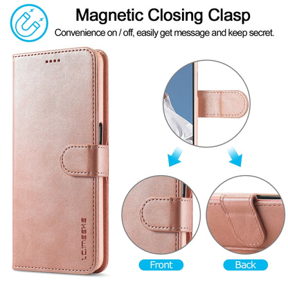 LC.IMEEKE Calf Texture Horizontal Flip Leather Case with Holder & Card Slots & Wallet For OPPO A16(Rose Gold) - OPPO Cases by LC.IMEEKE | Online Shopping UK | buy2fix