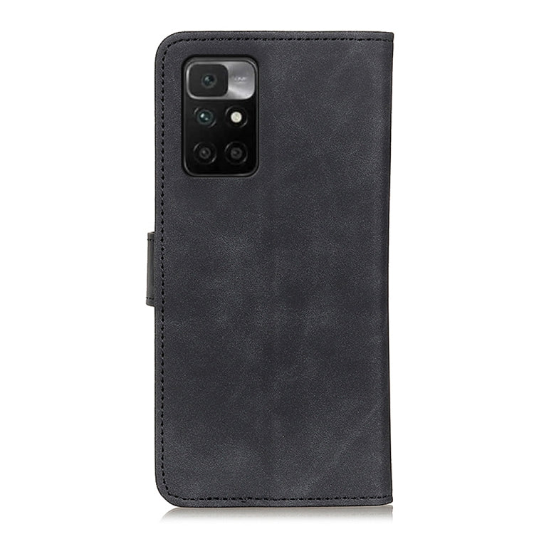 For Xiaomi Redmi 10 / Redmi Note 11 4G KHAZNEH Retro Texture PU + TPU Horizontal Flip Leather Case with Holder & Card Slots & Wallet(Black) - Xiaomi Cases by buy2fix | Online Shopping UK | buy2fix