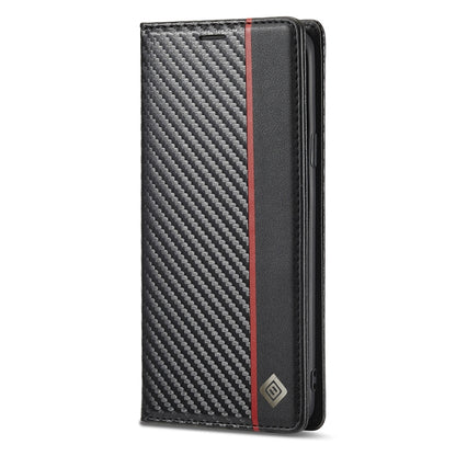 LC.IMEEKE Carbon Fiber PU + TPU Horizontal Flip Leather Case with Holder & Card Slot & Wallet For Samsung Galaxy S9(Vertical Black) - Galaxy Phone Cases by LC.IMEEKE | Online Shopping UK | buy2fix