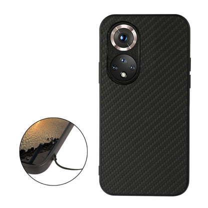 For Honor 50 Accurate Hole Carbon Fiber Texture Shockproof Case(Black) - Honor Cases by buy2fix | Online Shopping UK | buy2fix