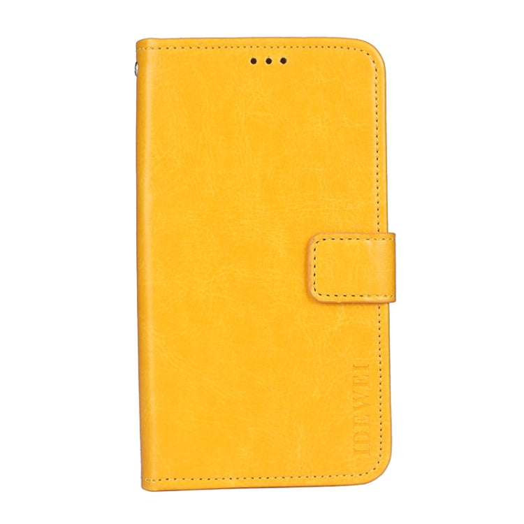 idewei Crazy Horse Texture Horizontal Flip Leather Case with Holder & Card Slots & Wallet For Tecno Spark 7P(Yellow) - Tecno Cases by idewei | Online Shopping UK | buy2fix