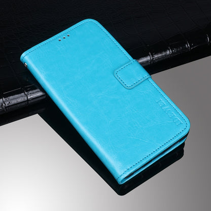 idewei Crazy Horse Texture Horizontal Flip Leather Case with Holder & Card Slots & Wallet For Tecno Spark 7P(Sky Blue) - Tecno Cases by idewei | Online Shopping UK | buy2fix