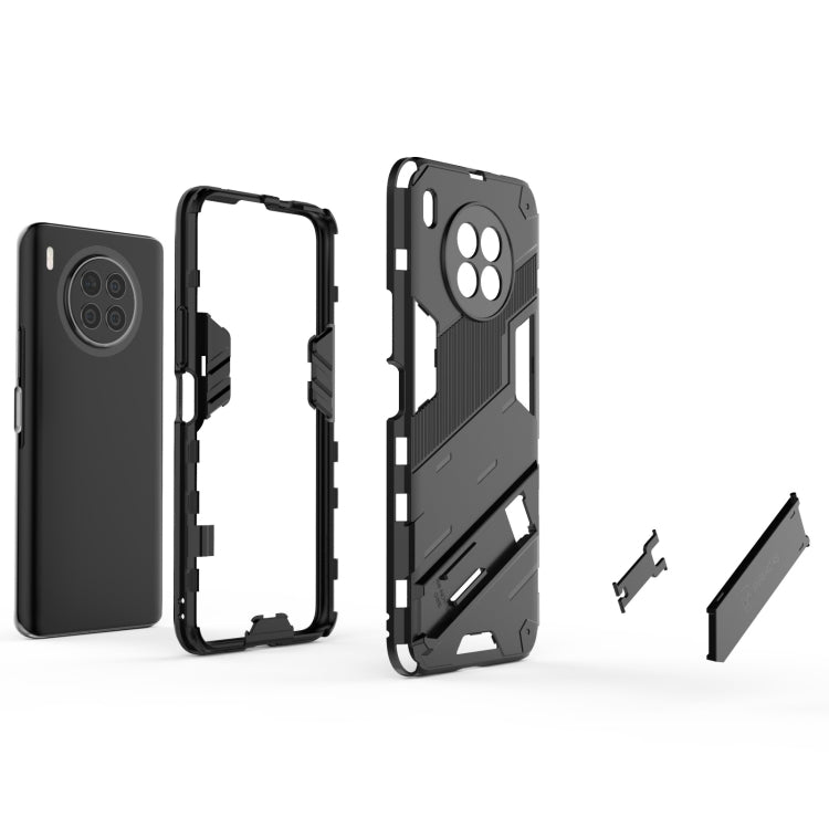 For Huawei nova 8i Foreign Version Punk Armor 2 in 1 PC + TPU Shockproof Case with Invisible Holder(Green) - Huawei Cases by buy2fix | Online Shopping UK | buy2fix