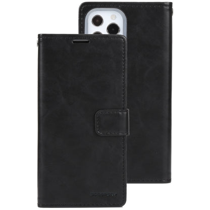 For iPhone 13 Pro GOOSPERY BLUE MOON Crazy Horse Texture Horizontal Flip Leather Case with Holder & Card Slot & Wallet (Black) - iPhone 13 Pro Cases by GOOSPERY | Online Shopping UK | buy2fix