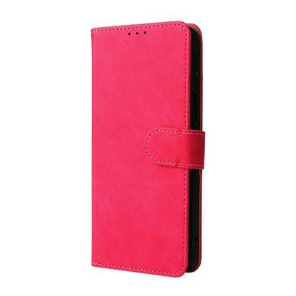 Solid Color Skin Feel Magnetic Buckle Horizontal Flip Calf Texture PU Leather Case with Holder & Card Slots & Wallet For Motorola Moto Edge 20 Pro(Rose Red) - Motorola Cases by buy2fix | Online Shopping UK | buy2fix
