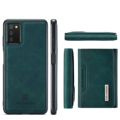 DG.MING M2 Series 3-Fold Multi Card Bag Back Cover Shockproof Case with Wallet & Holder Function For Samsung Galaxy A03s EU Version(Green) - Galaxy Phone Cases by DG.MING | Online Shopping UK | buy2fix