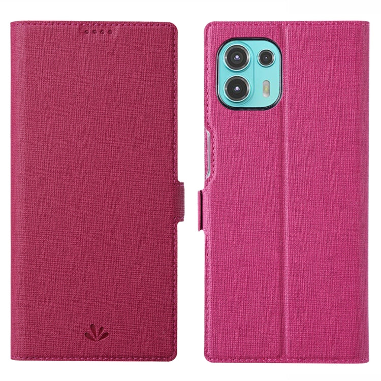 ViLi K Series Shockproof TPU + PU Leather Magnetic Buckle Horizontal Flip Case with Card Slots & Wallet & Holder For Motorola Moto Edge 20 Lite(Rose Red) - Motorola Cases by ViLi | Online Shopping UK | buy2fix