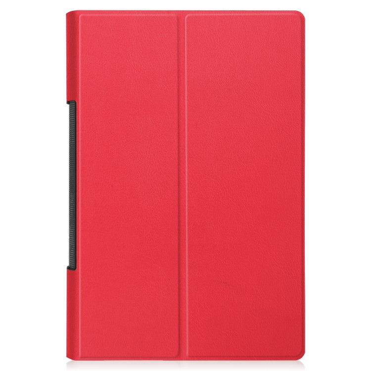 For Lenovo Yoga Tab 11 / YT-J706X Custer Texture Horizontal Flip PU Leather Case with Holder & Sleep / Wake-up Function(Red) - Lenovo by buy2fix | Online Shopping UK | buy2fix