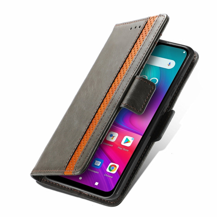 For Doogee X96 Pro CaseNeo Business Splicing Dual Magnetic Buckle Horizontal Flip PU Leather Case with Holder & Card Slots & Wallet(Grey) - More Brand by buy2fix | Online Shopping UK | buy2fix