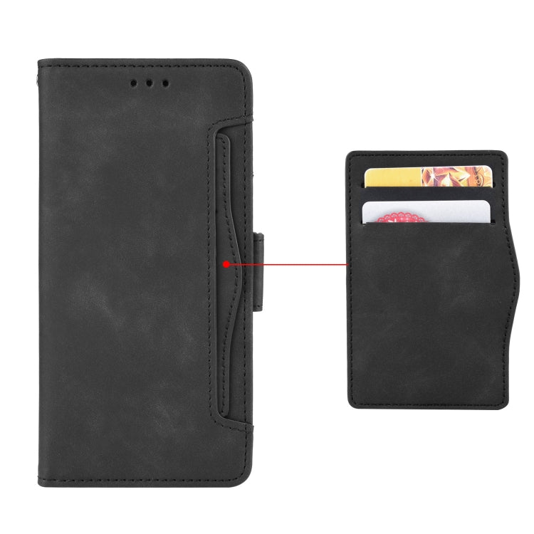 For Motorola Edge 20 Skin Feel Calf Pattern Horizontal Flip Leather Case with Holder & Card Slots & Photo Frame(Black) - Motorola Cases by buy2fix | Online Shopping UK | buy2fix