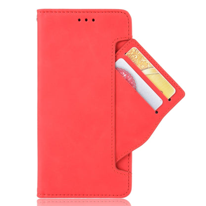 For Doogee N40 Pro Skin Feel Calf Pattern Horizontal Flip Leather Case with Holder & Card Slots & Photo Frame(Red) - More Brand by buy2fix | Online Shopping UK | buy2fix