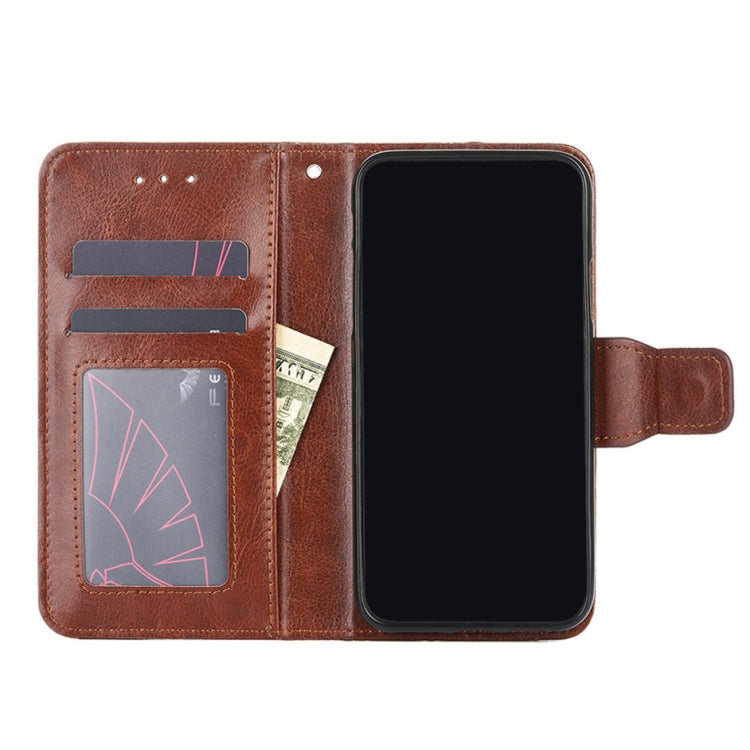 For Honor 50 Crystal Texture Horizontal Flip Leather Case with Holder & Card Slots & Wallet(Brown) - Honor Cases by buy2fix | Online Shopping UK | buy2fix