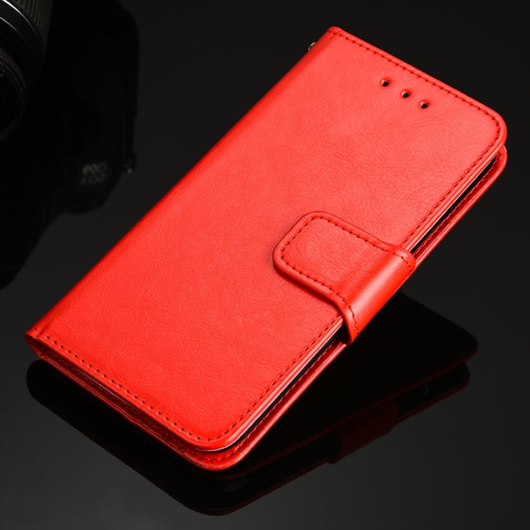 For iPhone 12 / 12 Pro Crystal Texture Horizontal Flip Leather Case with Holder & Card Slots & Wallet(Red) - iPhone 12 / 12 Pro Cases by buy2fix | Online Shopping UK | buy2fix