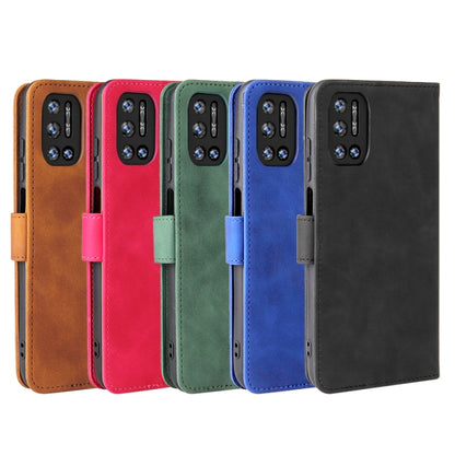 For Doogee N40 Pro Solid Color Skin Feel Magnetic Buckle Horizontal Flip PU Leather Case with Holder & Card Slots & Wallet(Black) - More Brand by buy2fix | Online Shopping UK | buy2fix